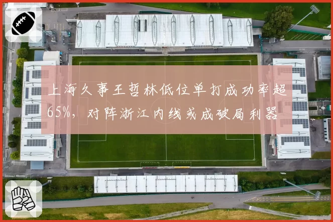 上海久事王哲林低位单打成功率超65%，对阵浙江内线或成破局利器