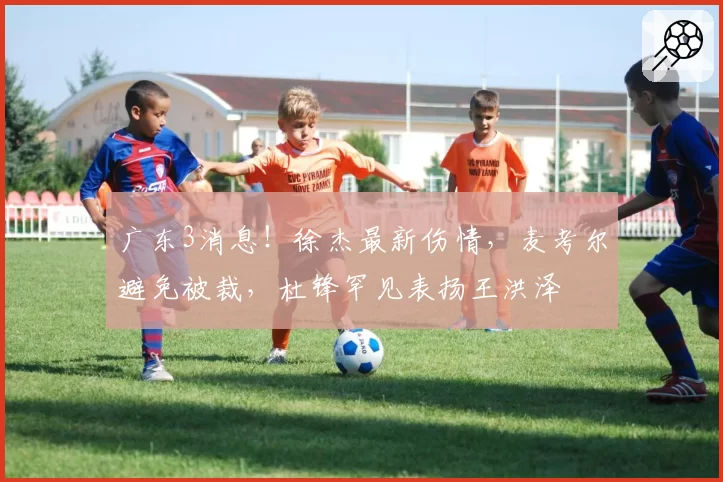 广东3消息！徐杰最新伤情，麦考尔避免被裁，杜锋罕见表扬王洪泽